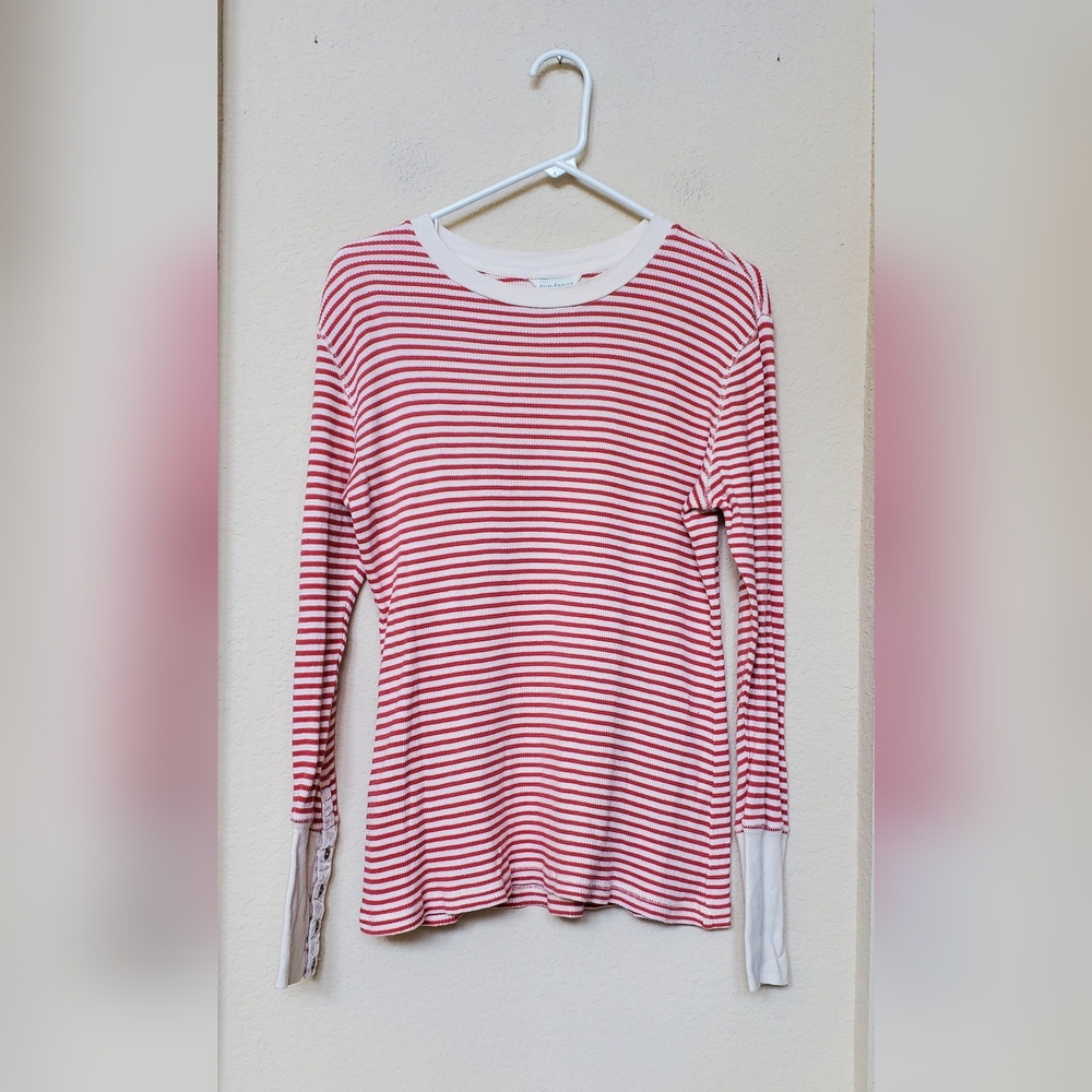 Sundance Striped Pullover Top Size Medium